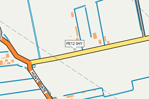 PE12 0HY map - OS OpenMap – Local (Ordnance Survey)