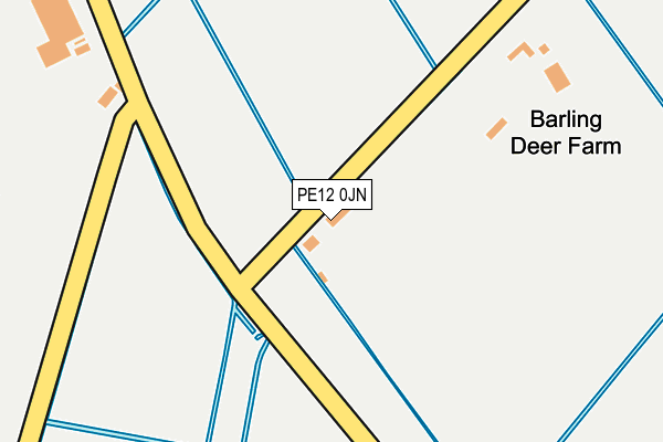 PE12 0JN map - OS OpenMap – Local (Ordnance Survey)