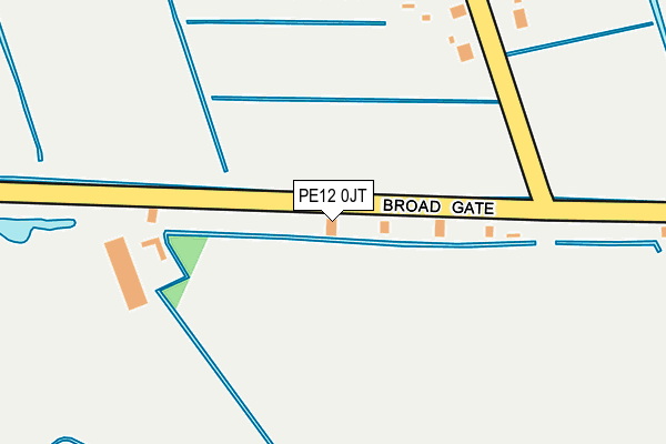 PE12 0JT map - OS OpenMap – Local (Ordnance Survey)