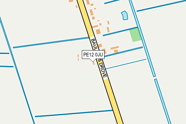 PE12 0JU map - OS OpenMap – Local (Ordnance Survey)