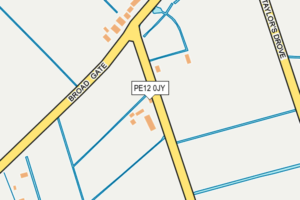 PE12 0JY map - OS OpenMap – Local (Ordnance Survey)