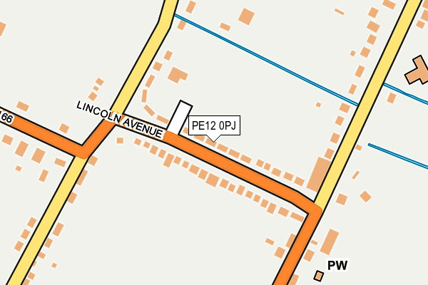 PE12 0PJ map - OS OpenMap – Local (Ordnance Survey)
