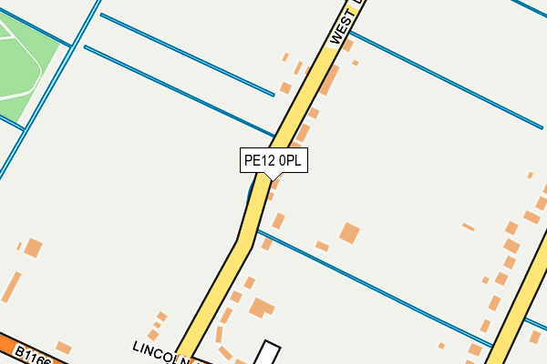 PE12 0PL map - OS OpenMap – Local (Ordnance Survey)