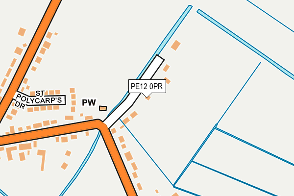 PE12 0PR map - OS OpenMap – Local (Ordnance Survey)