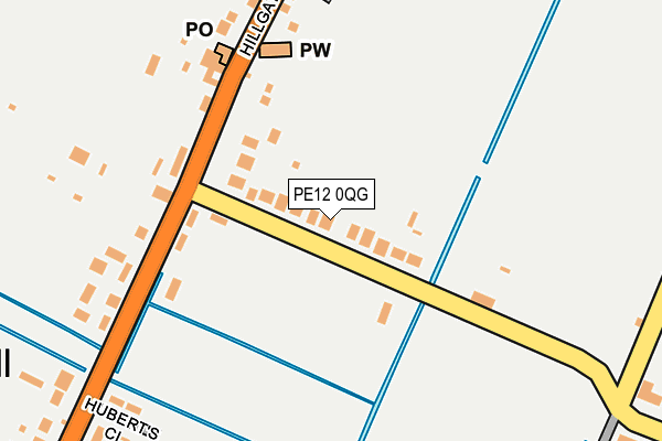 PE12 0QG map - OS OpenMap – Local (Ordnance Survey)