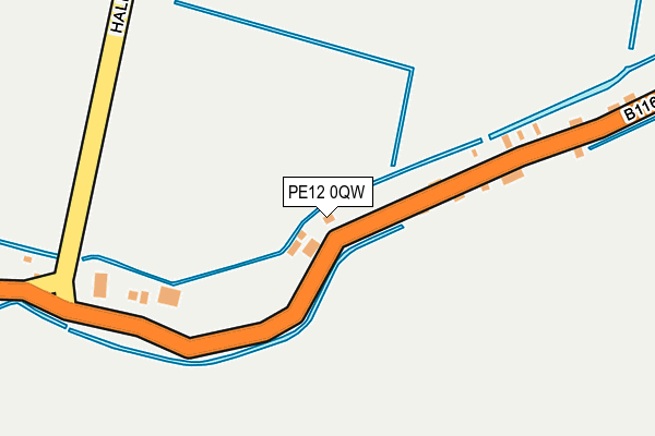 PE12 0QW map - OS OpenMap – Local (Ordnance Survey)