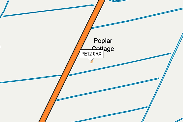 PE12 0RX map - OS OpenMap – Local (Ordnance Survey)