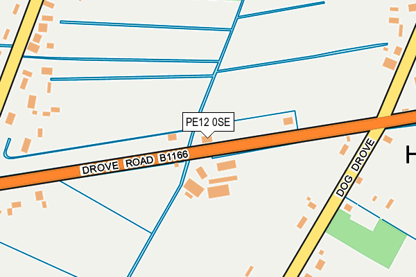 PE12 0SE map - OS OpenMap – Local (Ordnance Survey)