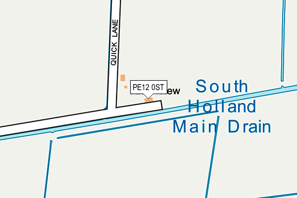 PE12 0ST map - OS OpenMap – Local (Ordnance Survey)