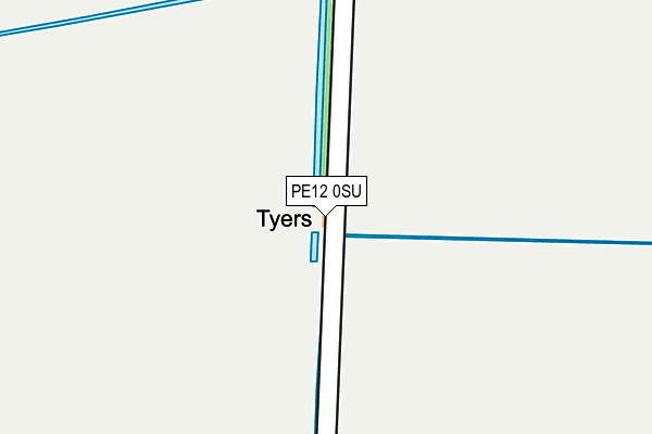 PE12 0SU map - OS OpenMap – Local (Ordnance Survey)