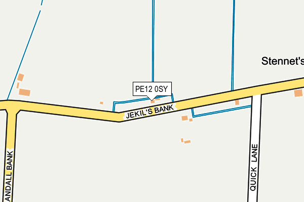 PE12 0SY map - OS OpenMap – Local (Ordnance Survey)