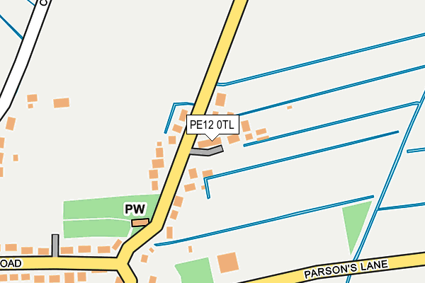 PE12 0TL map - OS OpenMap – Local (Ordnance Survey)