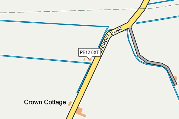 PE12 0XT map - OS OpenMap – Local (Ordnance Survey)