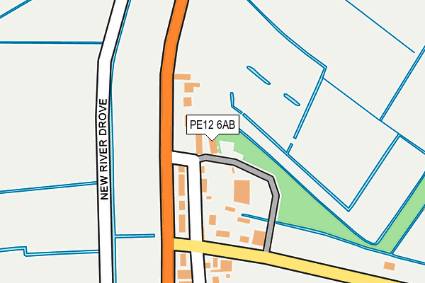 PE12 6AB map - OS OpenMap – Local (Ordnance Survey)