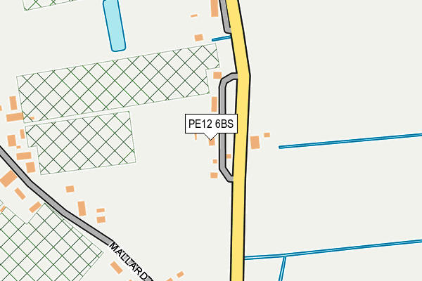 PE12 6BS map - OS OpenMap – Local (Ordnance Survey)