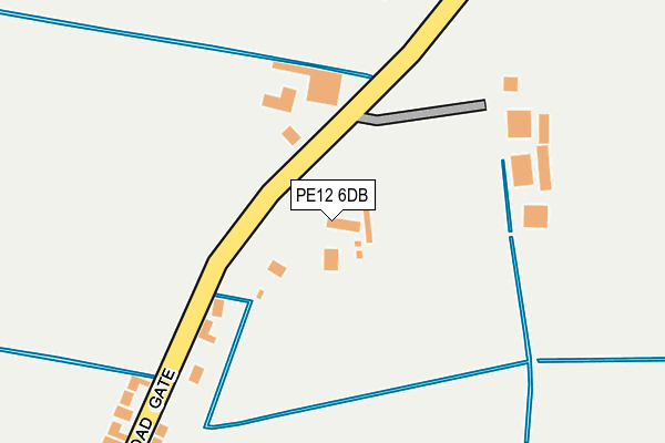 PE12 6DB map - OS OpenMap – Local (Ordnance Survey)