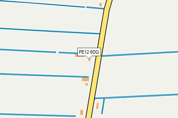 PE12 6DQ map - OS OpenMap – Local (Ordnance Survey)