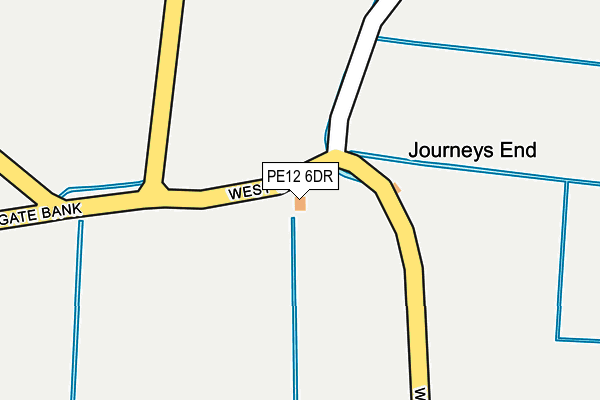PE12 6DR map - OS OpenMap – Local (Ordnance Survey)