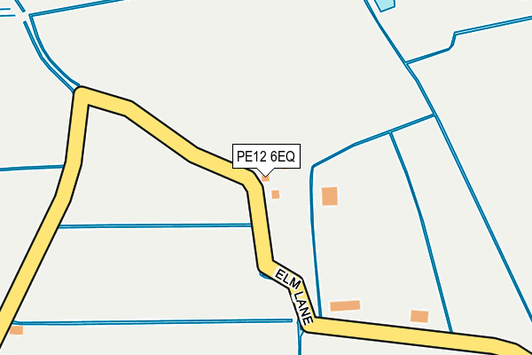 PE12 6EQ map - OS OpenMap – Local (Ordnance Survey)