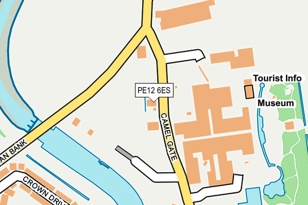 PE12 6ES map - OS OpenMap – Local (Ordnance Survey)