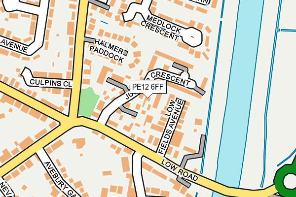 PE12 6FF map - OS OpenMap – Local (Ordnance Survey)