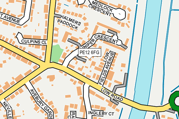 PE12 6FG map - OS OpenMap – Local (Ordnance Survey)