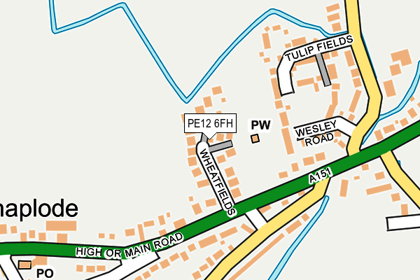 PE12 6FH map - OS OpenMap – Local (Ordnance Survey)