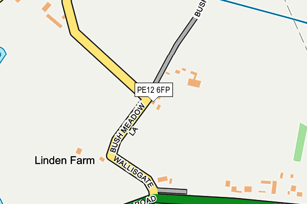 PE12 6FP map - OS OpenMap – Local (Ordnance Survey)