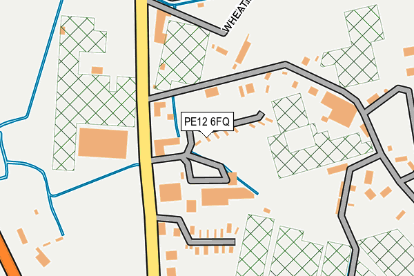 PE12 6FQ map - OS OpenMap – Local (Ordnance Survey)