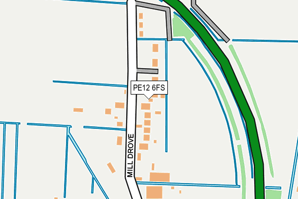 PE12 6FS map - OS OpenMap – Local (Ordnance Survey)