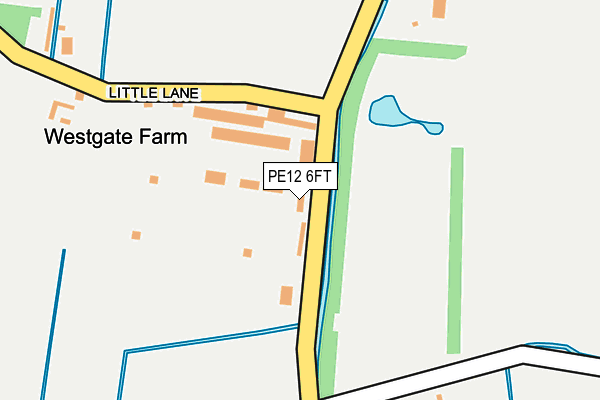 PE12 6FT map - OS OpenMap – Local (Ordnance Survey)