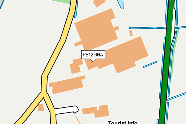 PE12 6HA map - OS OpenMap – Local (Ordnance Survey)