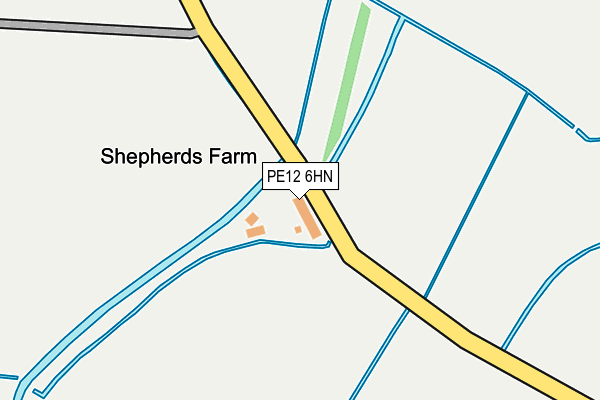 PE12 6HN map - OS OpenMap – Local (Ordnance Survey)