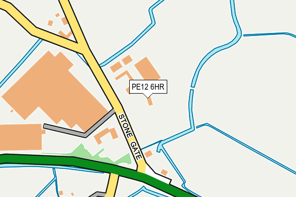 PE12 6HR map - OS OpenMap – Local (Ordnance Survey)