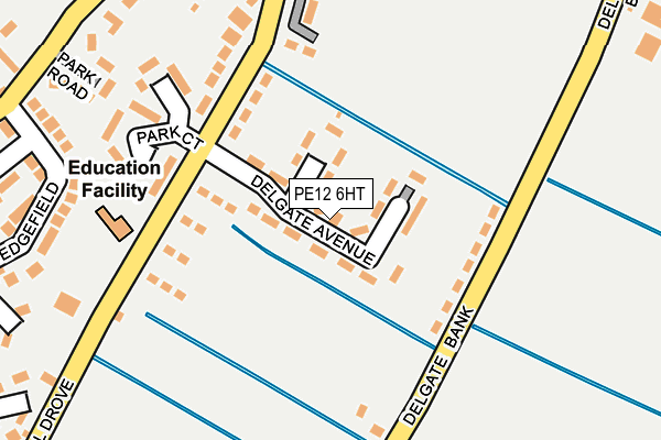 PE12 6HT map - OS OpenMap – Local (Ordnance Survey)