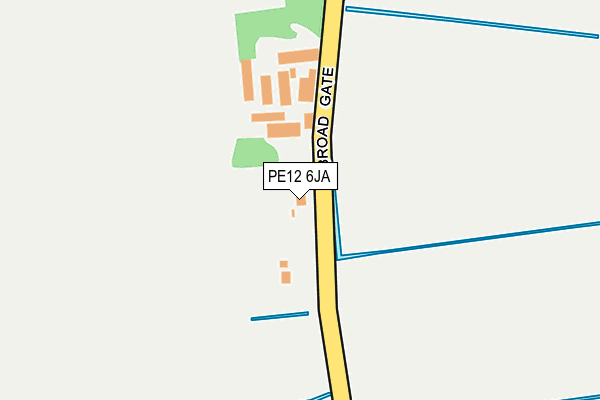 PE12 6JA map - OS OpenMap – Local (Ordnance Survey)