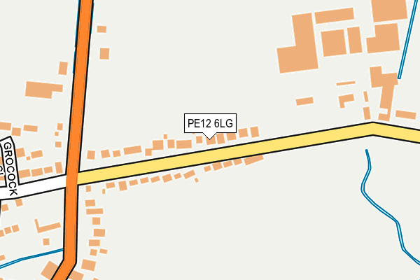 PE12 6LG map - OS OpenMap – Local (Ordnance Survey)