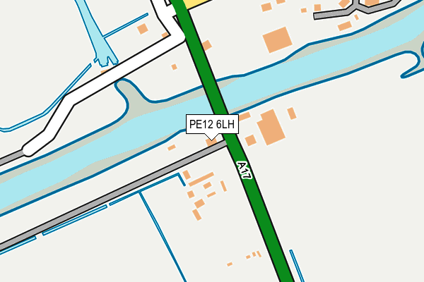 PE12 6LH map - OS OpenMap – Local (Ordnance Survey)