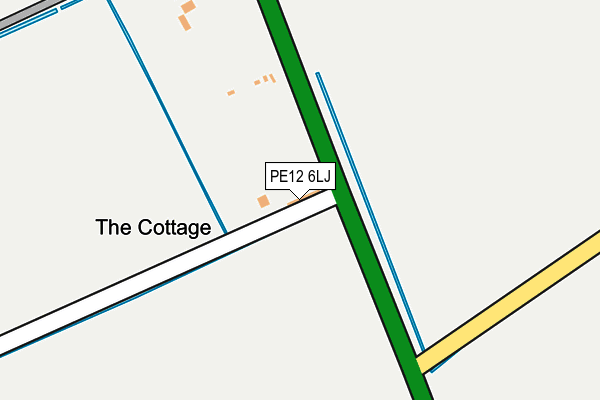 PE12 6LJ map - OS OpenMap – Local (Ordnance Survey)