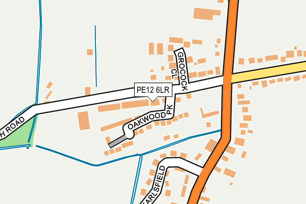 PE12 6LR map - OS OpenMap – Local (Ordnance Survey)