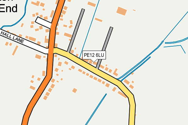 PE12 6LU map - OS OpenMap – Local (Ordnance Survey)