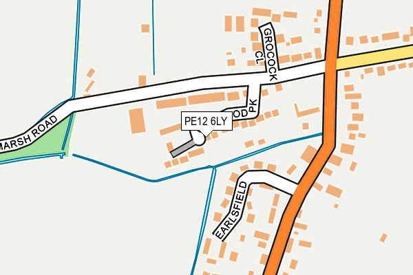 PE12 6LY map - OS OpenMap – Local (Ordnance Survey)