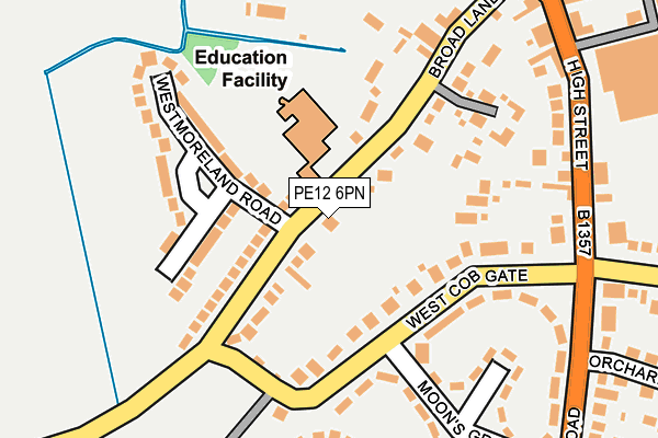 Map of SPALDING CONSTRUCTION LTD at local scale