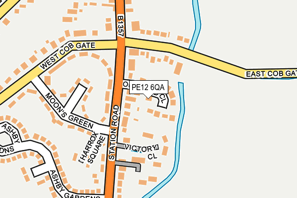 PE12 6QA map - OS OpenMap – Local (Ordnance Survey)