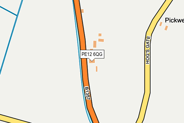 PE12 6QG map - OS OpenMap – Local (Ordnance Survey)