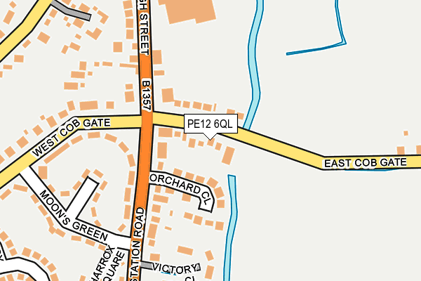 PE12 6QL map - OS OpenMap – Local (Ordnance Survey)