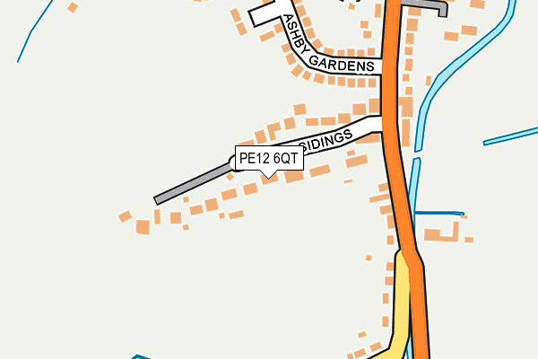 PE12 6QT map - OS OpenMap – Local (Ordnance Survey)