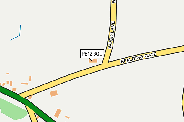 PE12 6QU map - OS OpenMap – Local (Ordnance Survey)