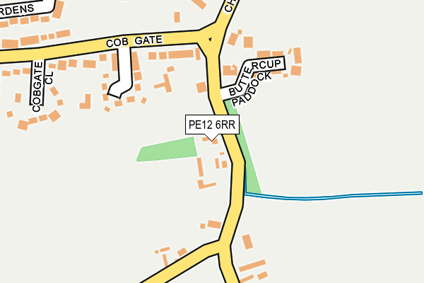 PE12 6RR map - OS OpenMap – Local (Ordnance Survey)