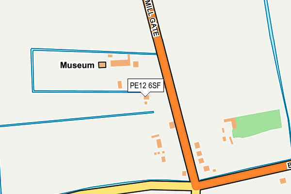 PE12 6SF map - OS OpenMap – Local (Ordnance Survey)